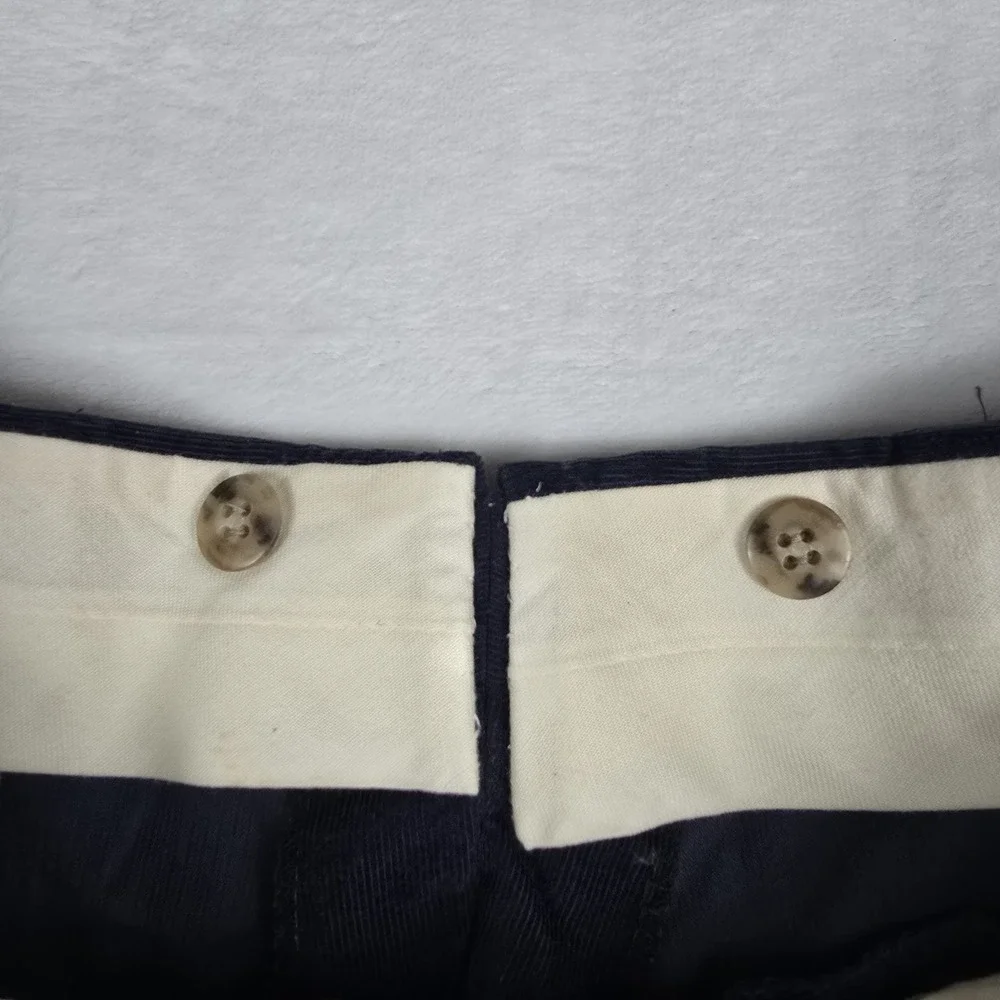 Majer Slacks Men's Vintage Pleated Corduroy Navy Blue‎ Size 36x32 Dress Pants